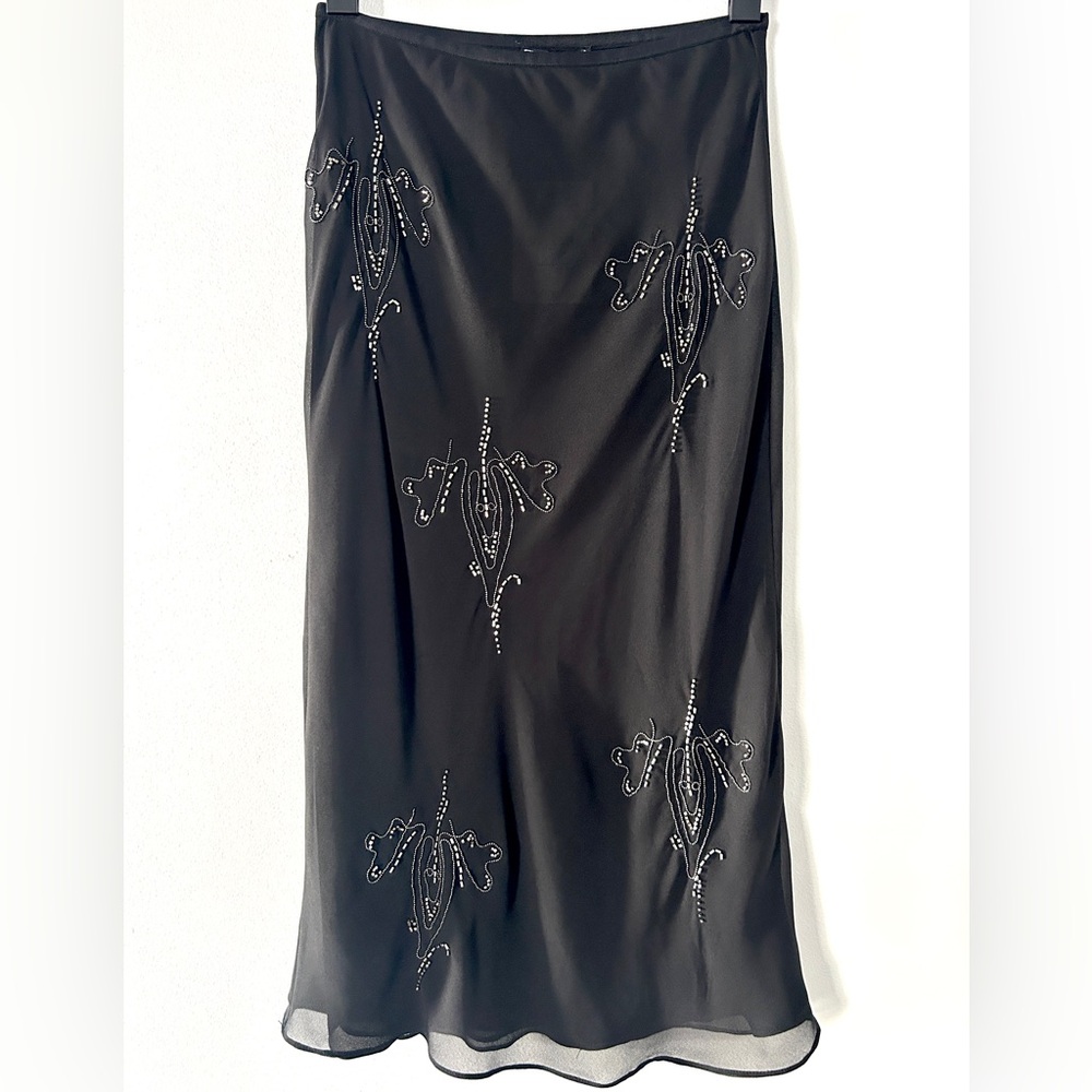 Zara Black Beaded Skirt